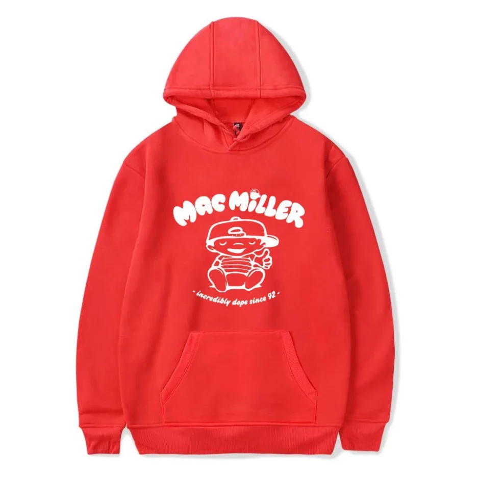 Mac Miller Rapper Swimming Hoodie Red